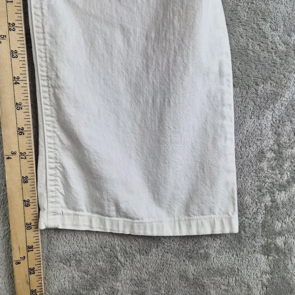 Armani Collezioni Jeans White Denim Slim Fit Stretch Straight Leg  J15 Luxury